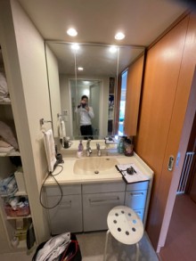 美しいボウルデザインで気品ある優雅な洗面空間　川崎市高津区Y様邸